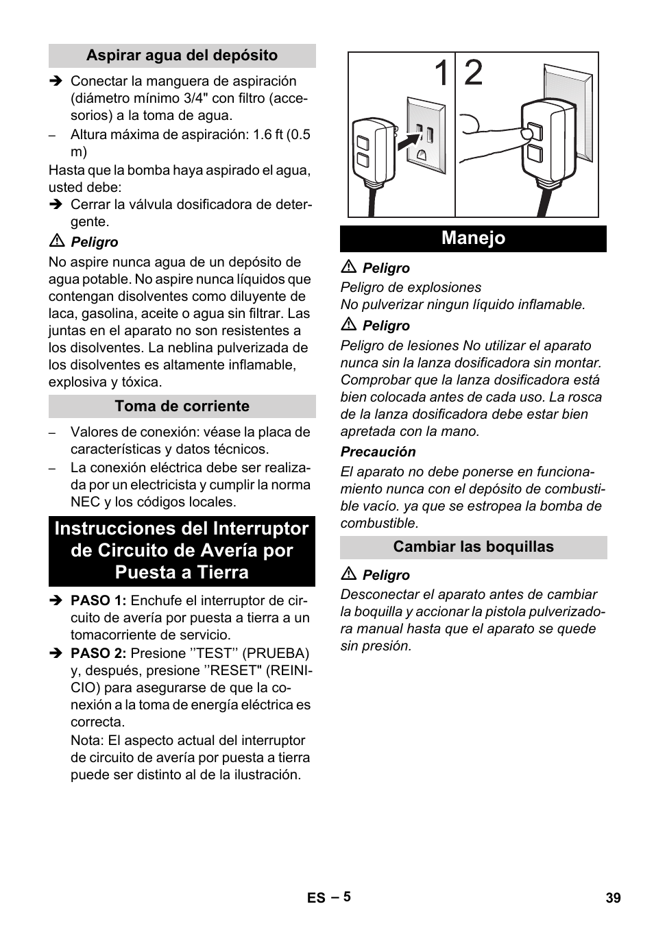 Karcher HDS 2-3-12 C Ed User Manual | Page 39 / 48