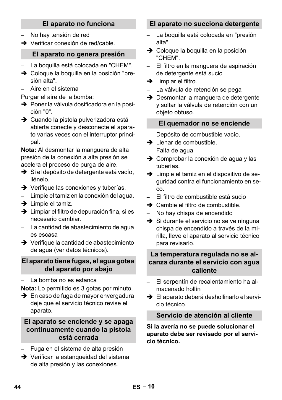 Karcher HDS 2-3-12 C Ed User Manual | Page 44 / 48