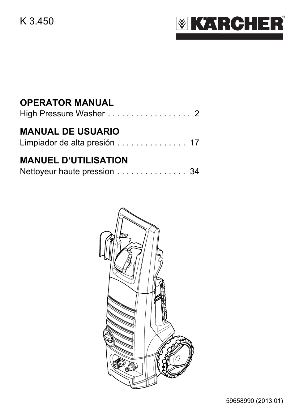 Karcher K 3-450 User Manual | 52 pages