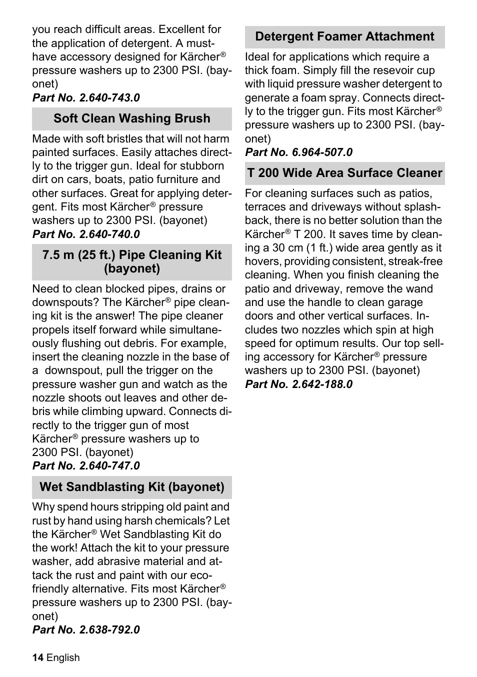 Karcher K 3-450 User Manual | Page 14 / 52