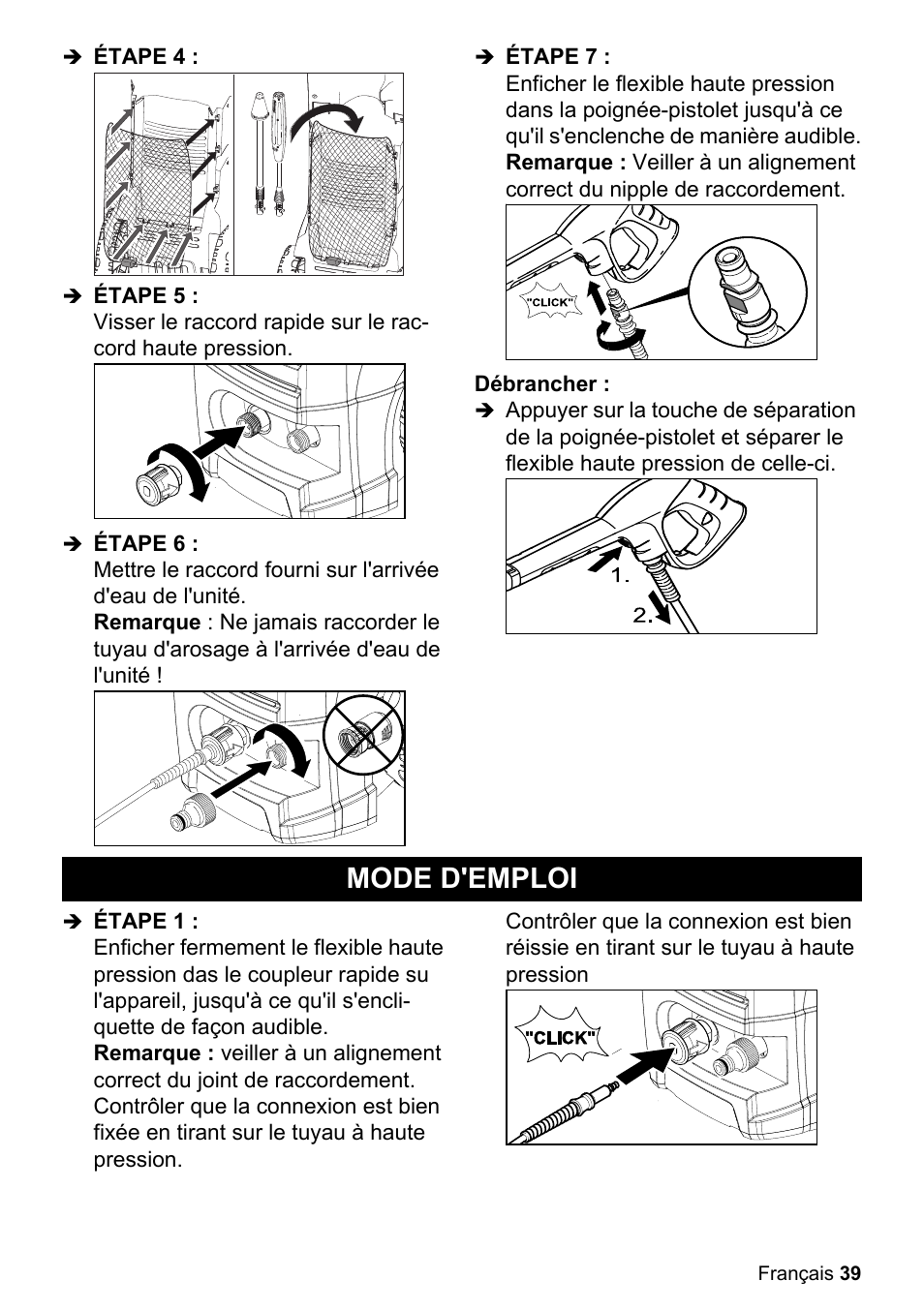 Mode d'emploi | Karcher K 3-450 User Manual | Page 39 / 52