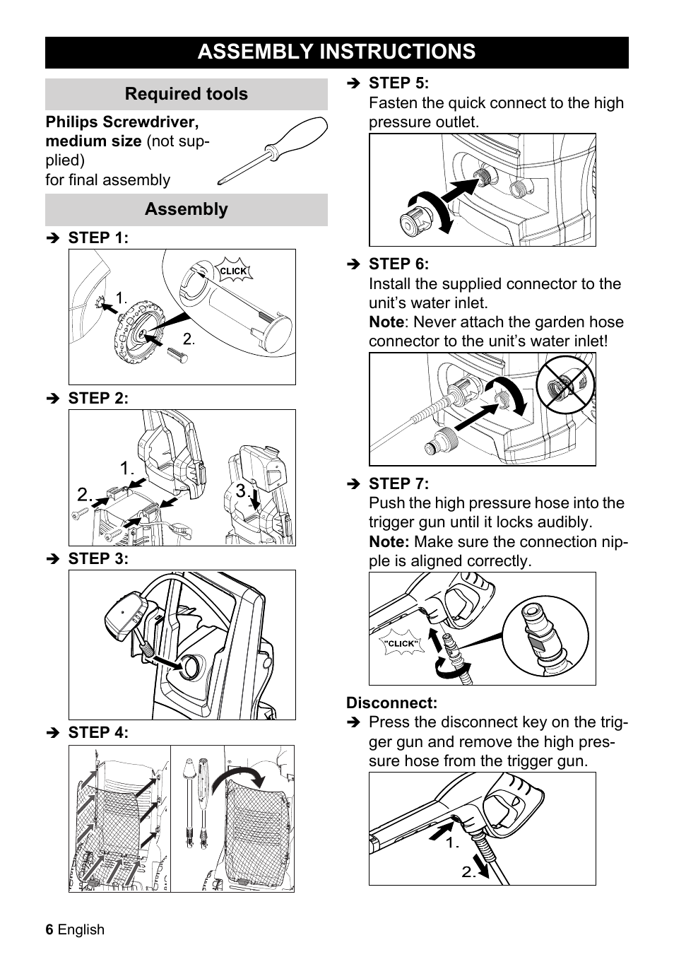 Assembly instructions | Karcher K 3-450 User Manual | Page 6 / 52