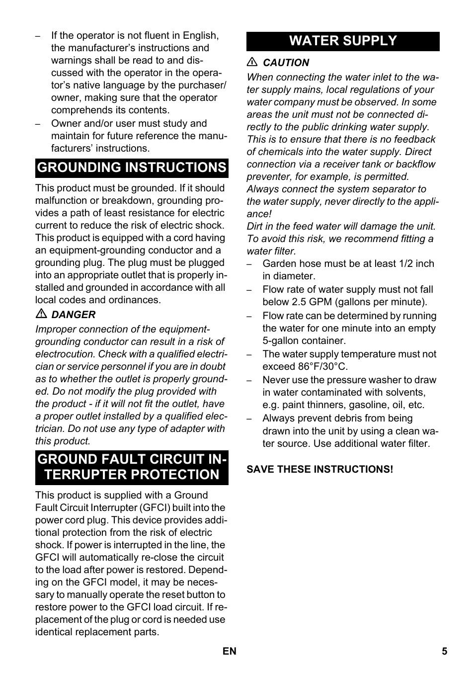 Karcher HDS 1-7-12 U Ed User Manual | Page 5 / 48