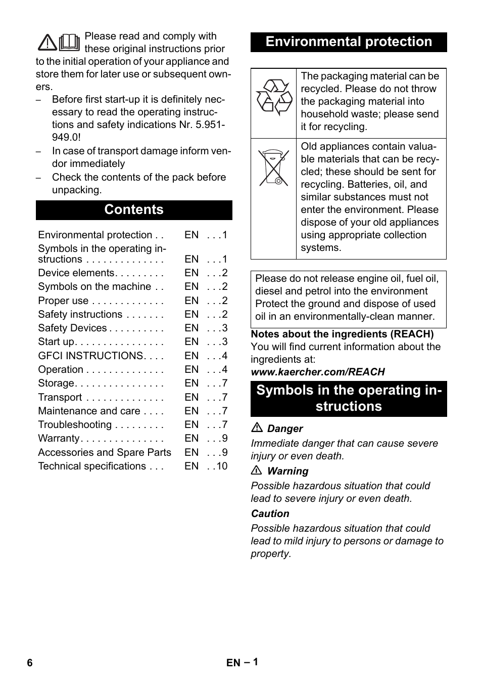 Karcher HDS 1-7-12 U Ed User Manual | Page 6 / 48