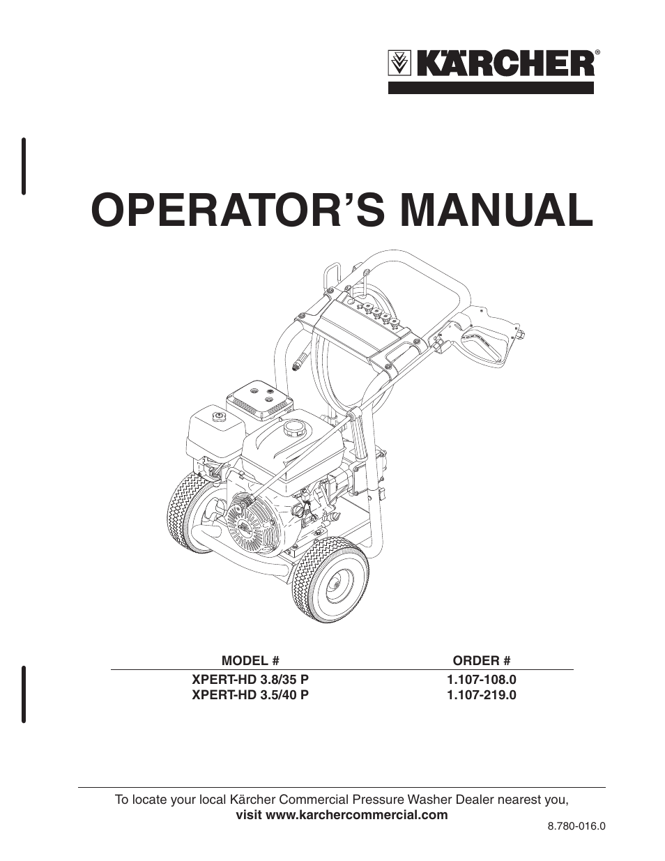 Karcher HD 3-8-35 P User Manual | 20 pages