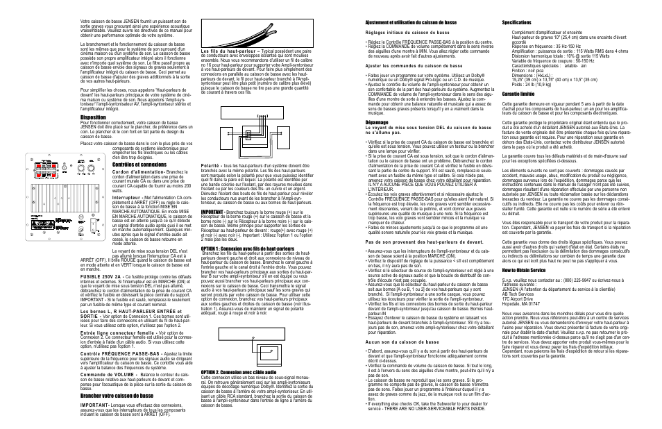 Audiovox JPS 10 User Manual | Page 5 / 6