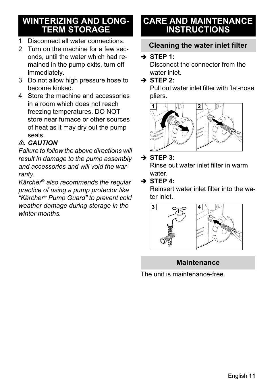 Karcher K 2-26 M T50 User Manual | Page 11 / 52