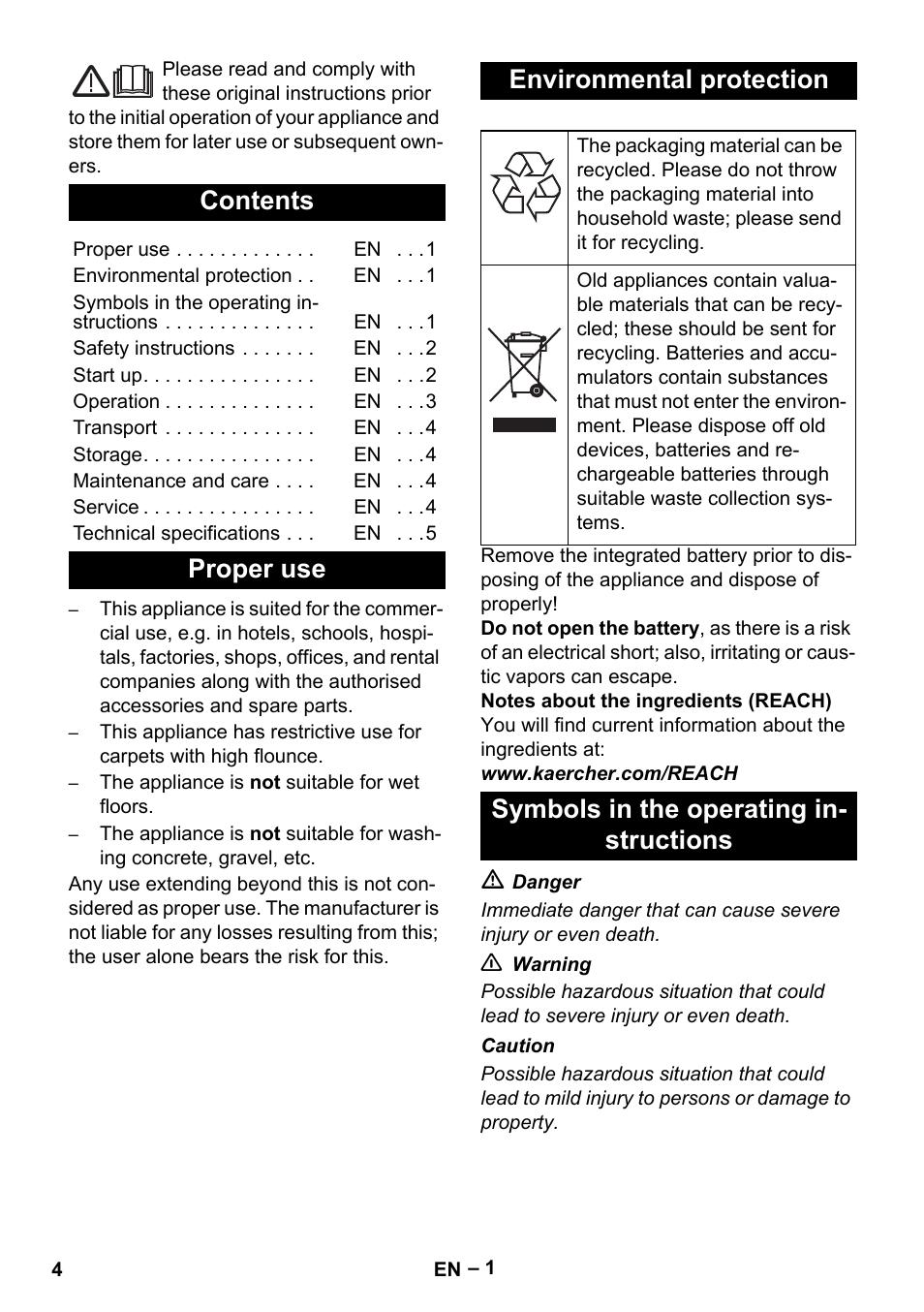 Karcher EB 30-1 User Manual | Page 4 / 24