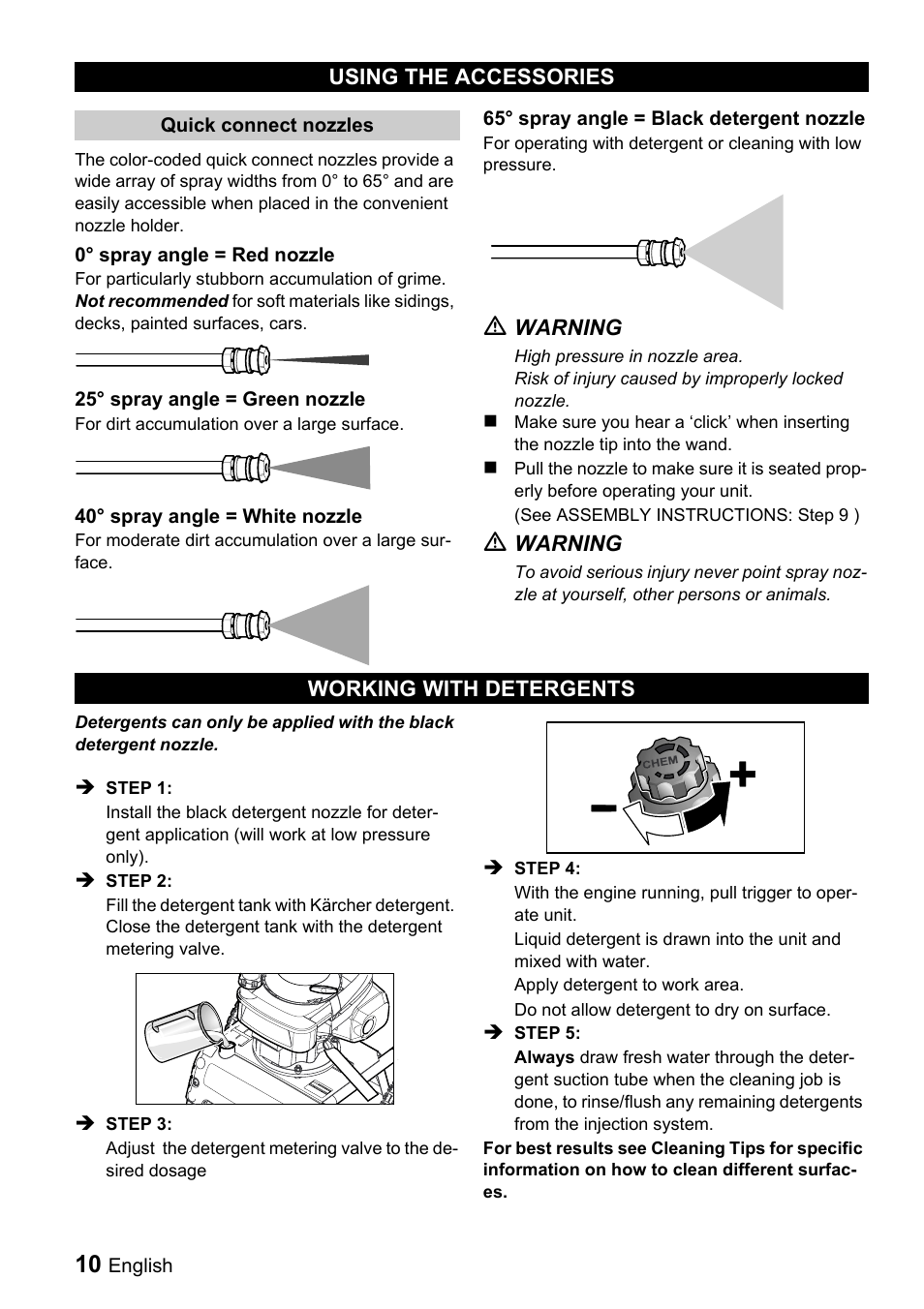 Karcher G 2600 VH User Manual | Page 10 / 43