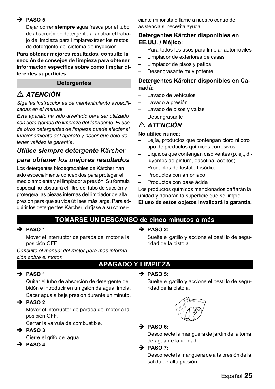 Karcher G 2600 VH User Manual | Page 25 / 43