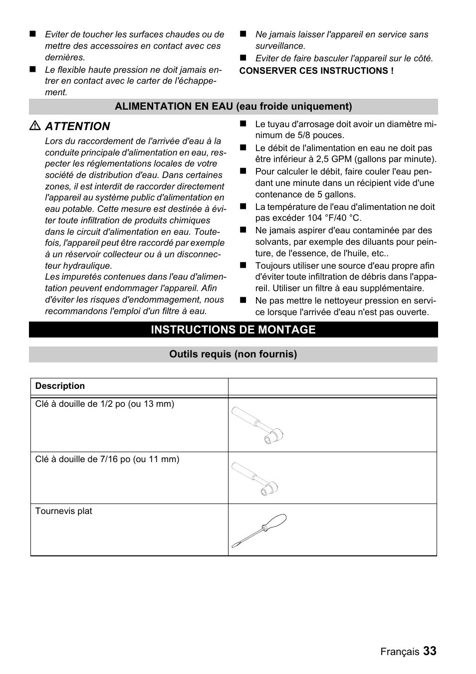 Karcher G 2600 VH User Manual | Page 33 / 43