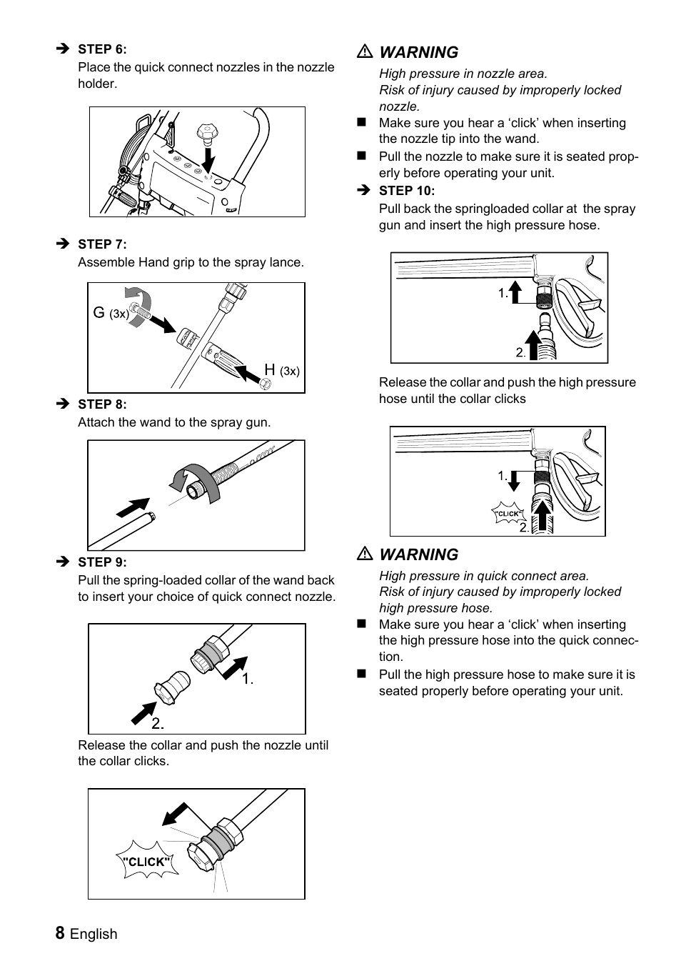 Karcher G 2600 VH User Manual | Page 8 / 43