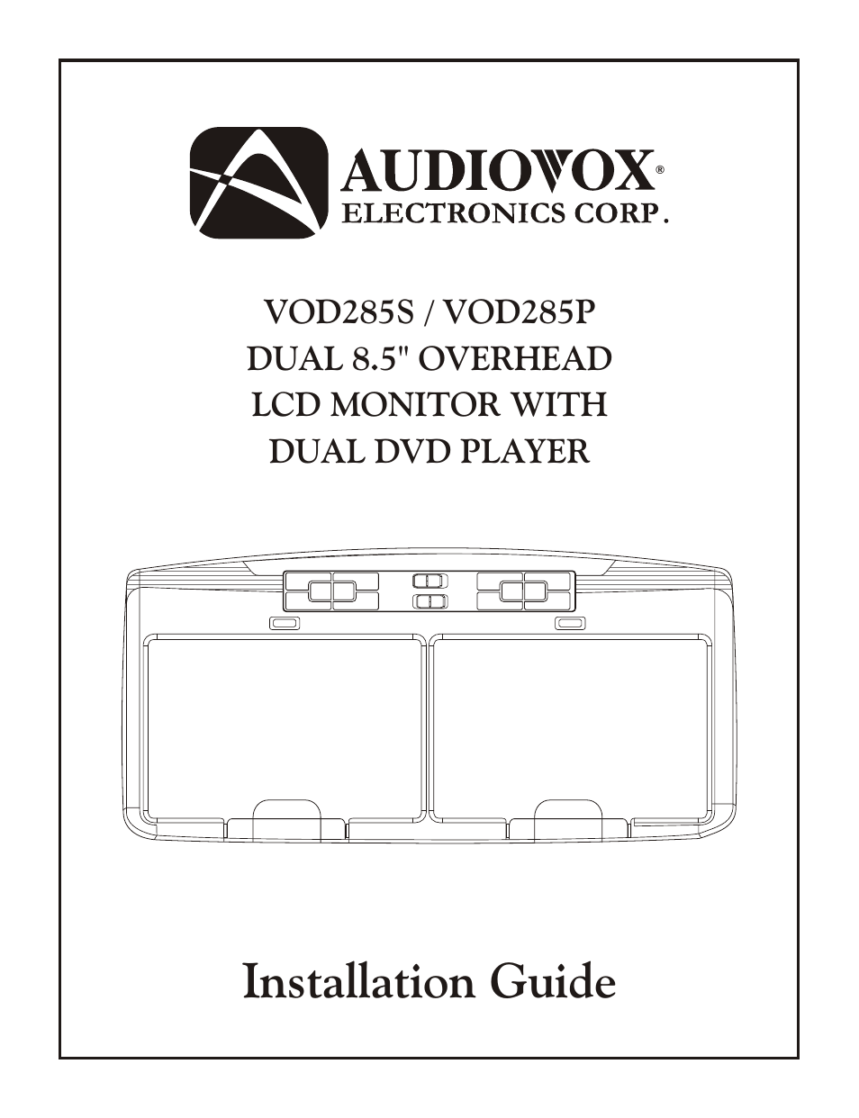 Audiovox VOD285S User Manual | 12 pages