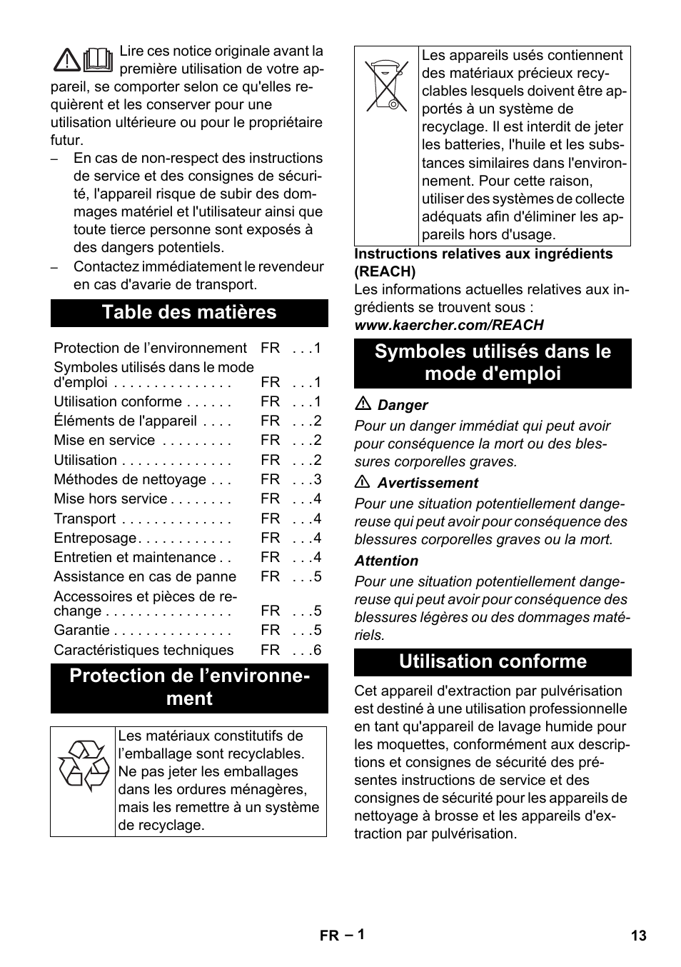 Karcher PUZZI 100 CA User Manual | Page 13 / 32