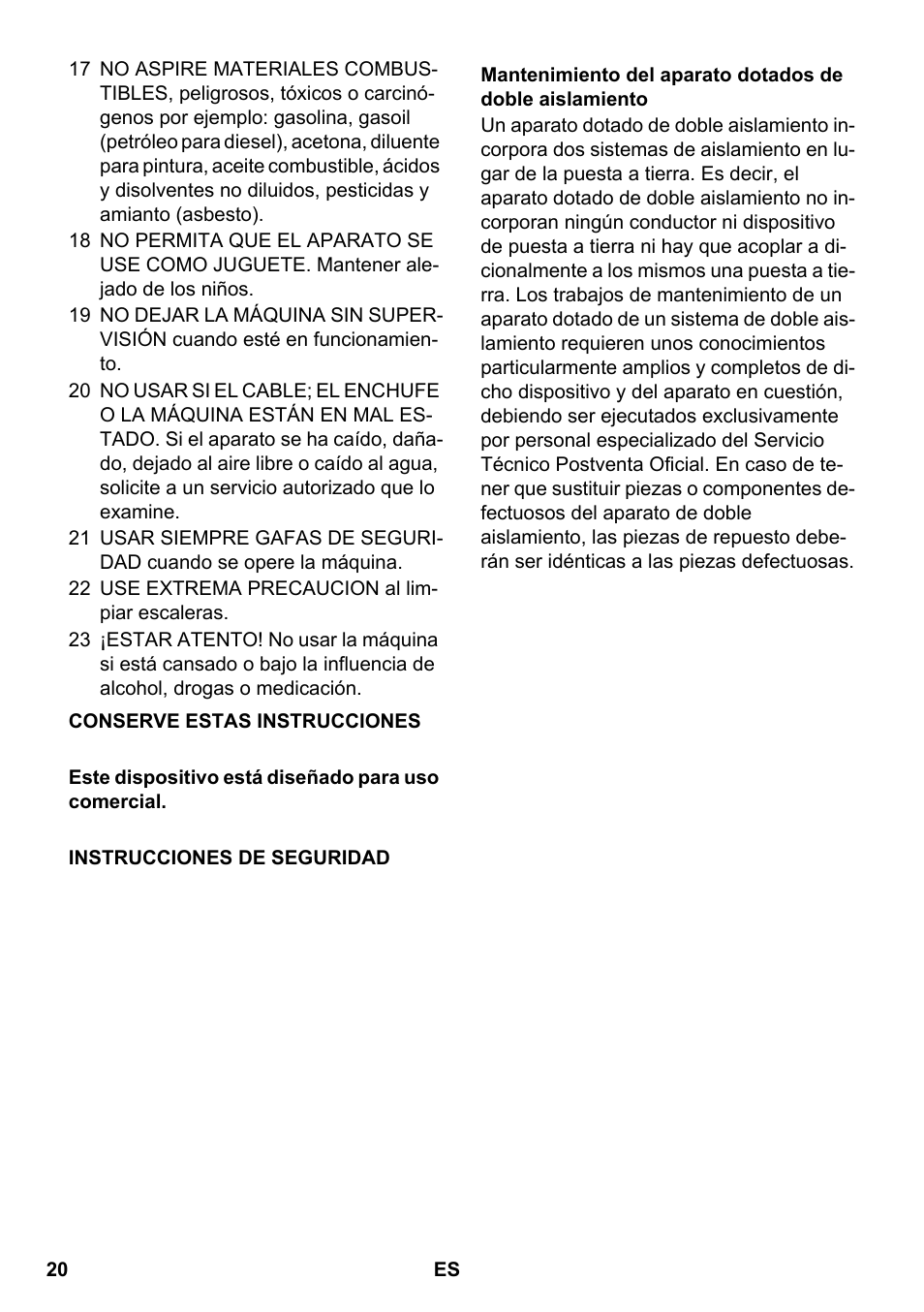 Karcher PUZZI 100 CA User Manual | Page 20 / 32