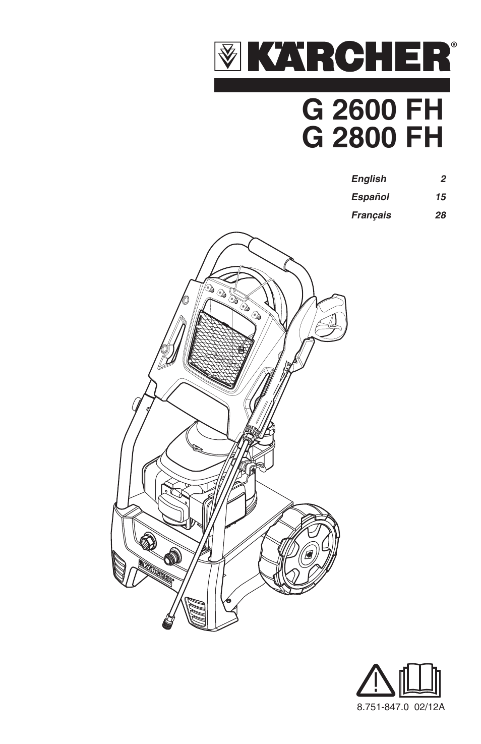 Karcher G 2800 FH User Manual | 44 pages