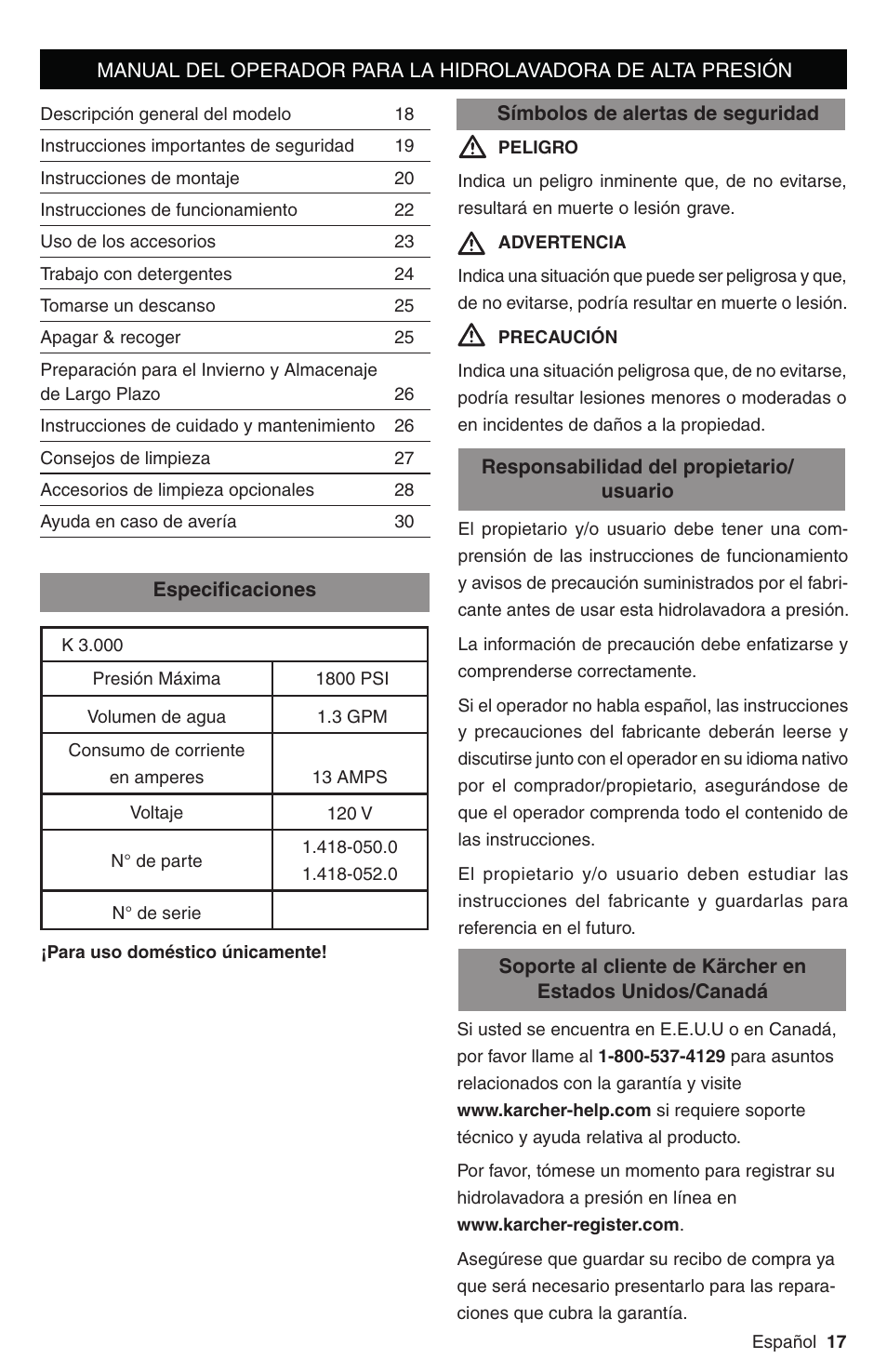 Karcher K 3 Follow Me User Manual | Page 17 / 46