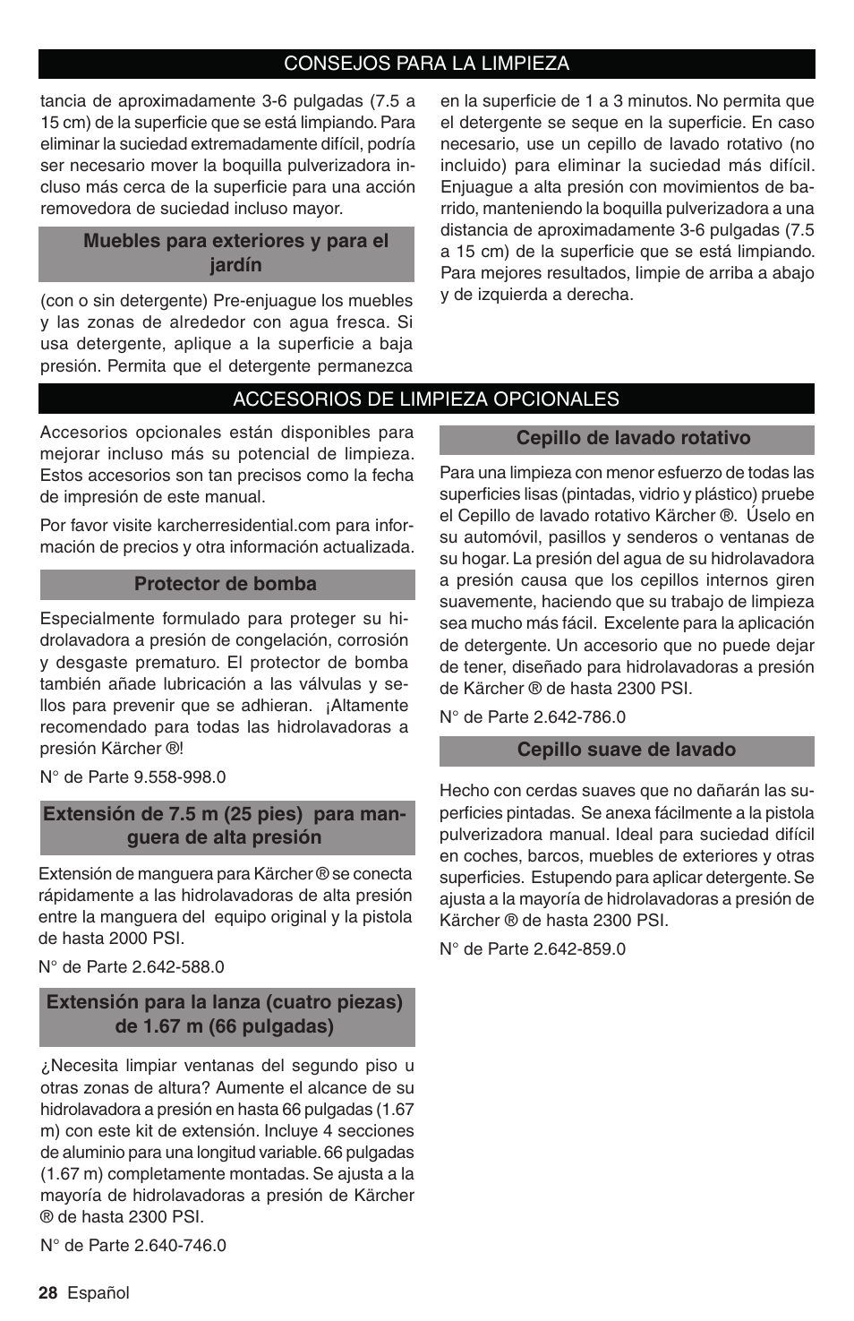 Karcher K 3 Follow Me User Manual | Page 28 / 46