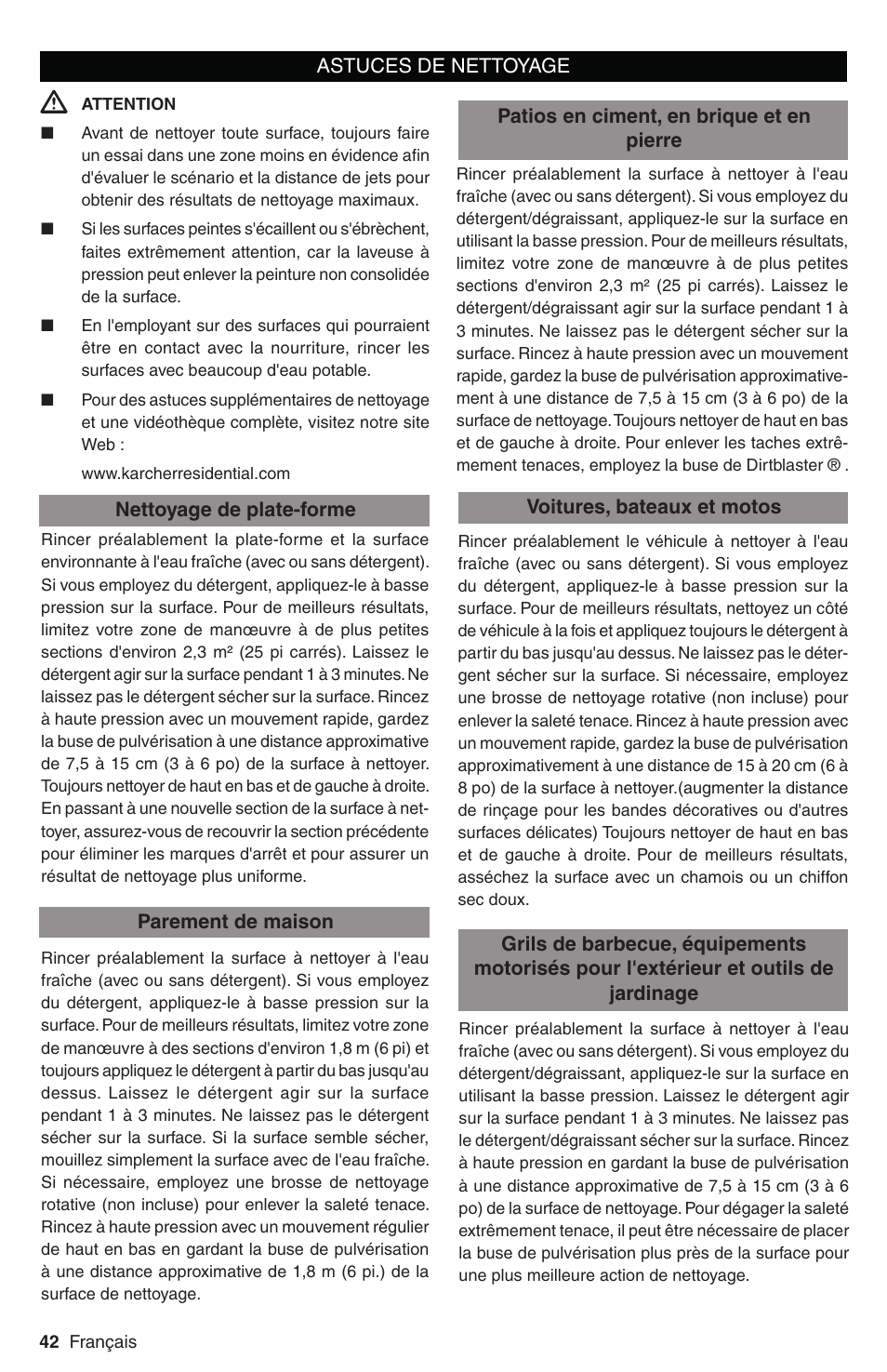 Karcher K 3 Follow Me User Manual | Page 42 / 46