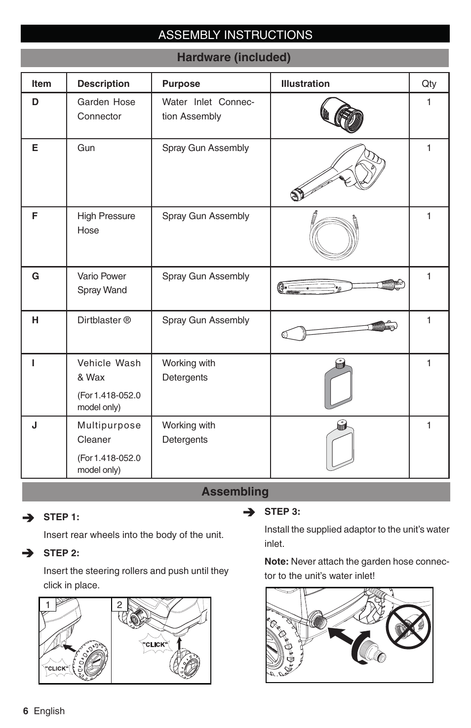 Karcher K 3 Follow Me User Manual | Page 6 / 46
