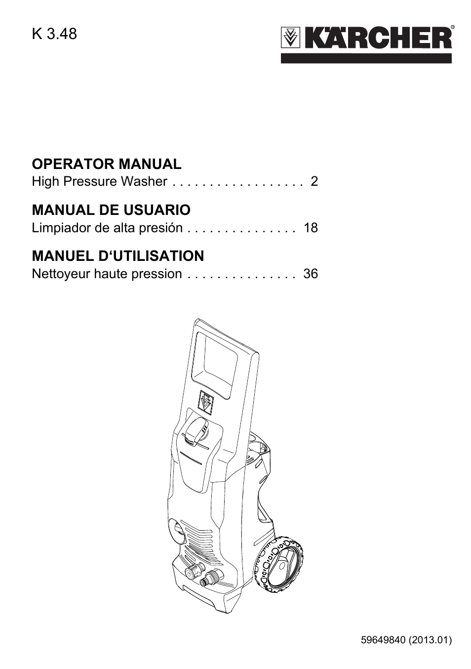 Karcher K 3-48 M Plus User Manual | 56 pages