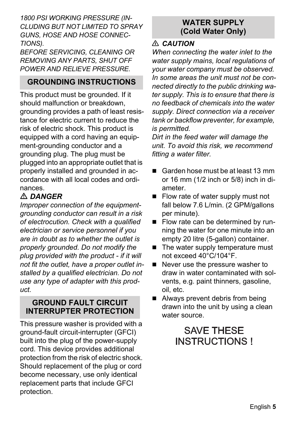 Karcher K 3-48 M Plus User Manual | Page 5 / 56