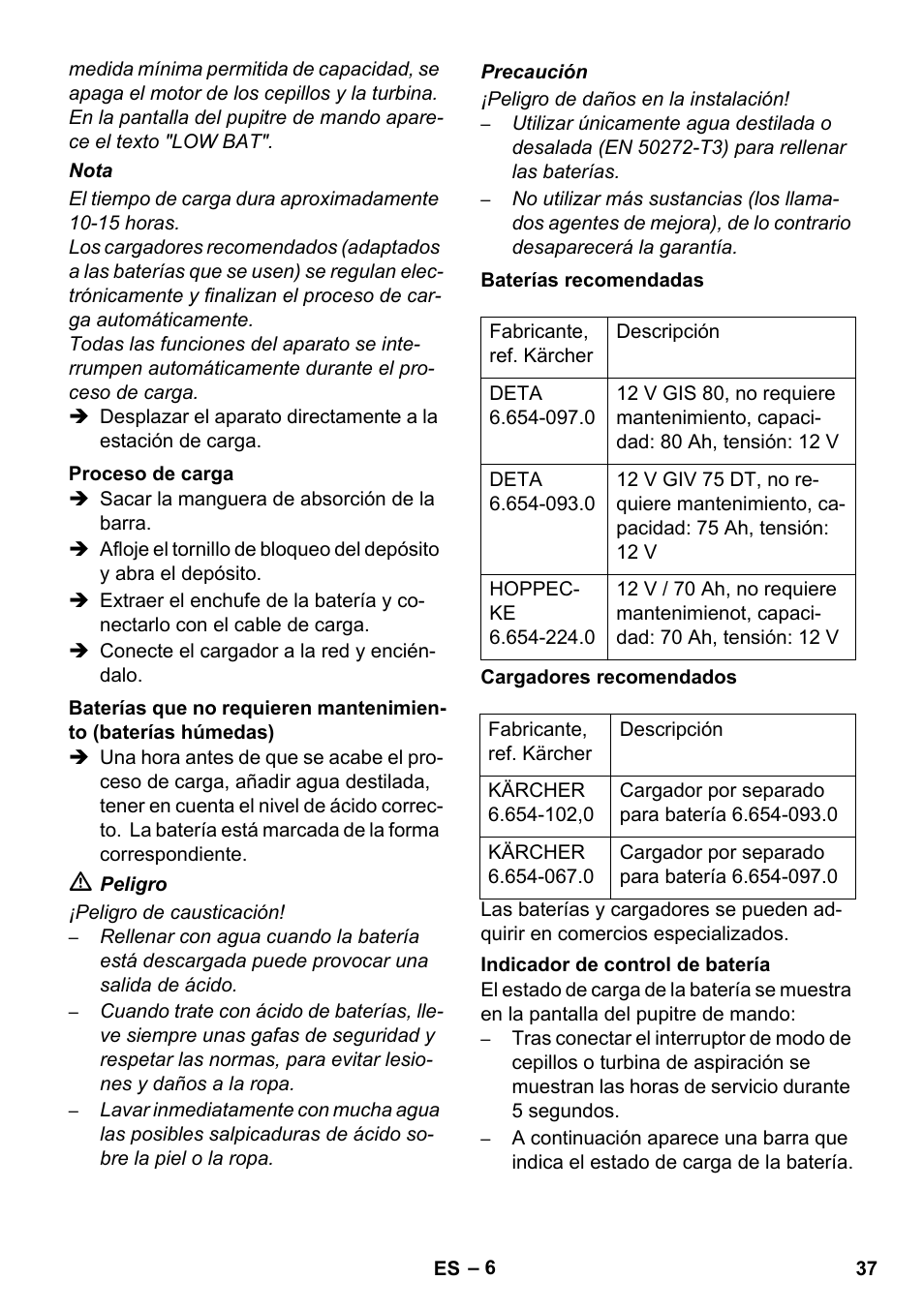 Karcher BD 530 Bp User Manual | Page 37 / 124