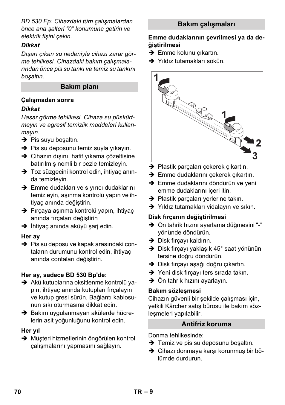 Karcher BD 530 Bp User Manual | Page 70 / 124