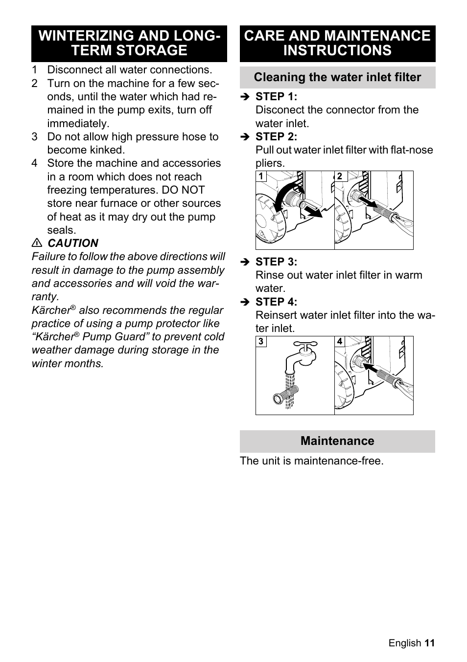 Karcher K 2-27 CCK User Manual | Page 11 / 52