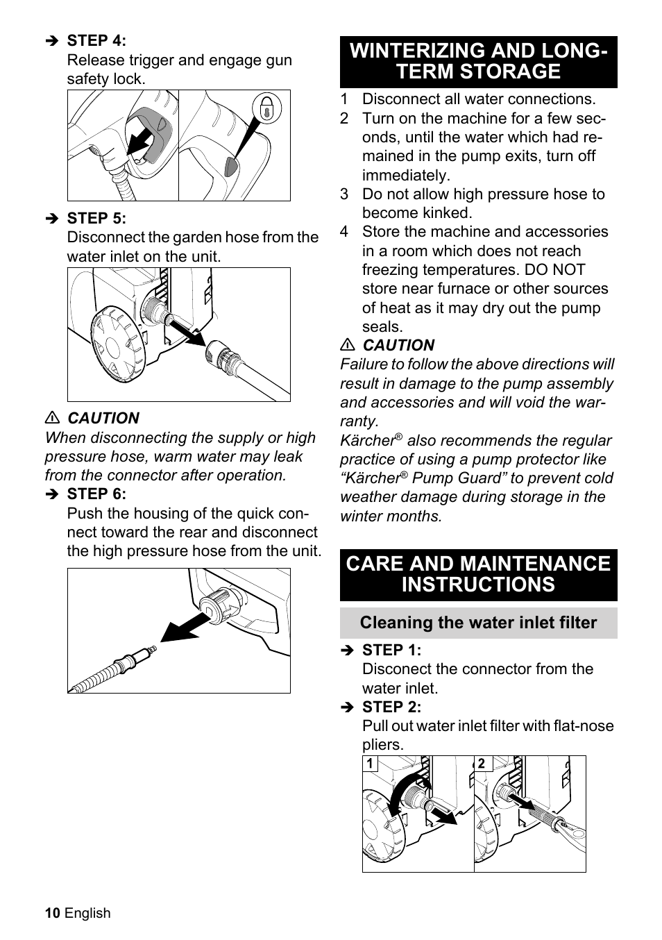 Karcher K 2-27 CCK User Manual | Page 10 / 48