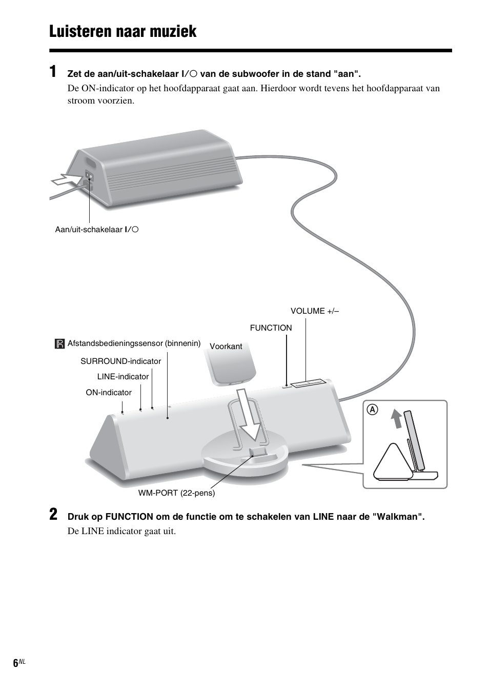 Luisteren naar muziek, Luisteren naar muziek 1 | Sony CPF-NW001 User Manual | Page 38 / 100