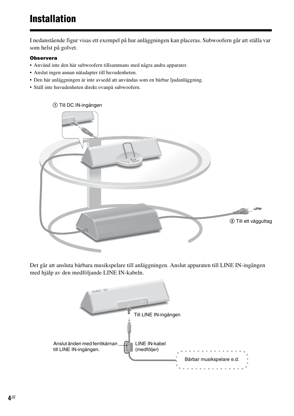 Installation | Sony CPF-NW001 User Manual | Page 52 / 100