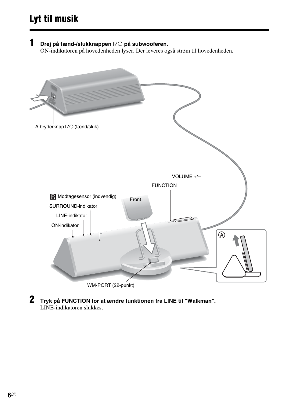 Lyt til musik, Lyt til musik 1 | Sony CPF-NW001 User Manual | Page 70 / 100