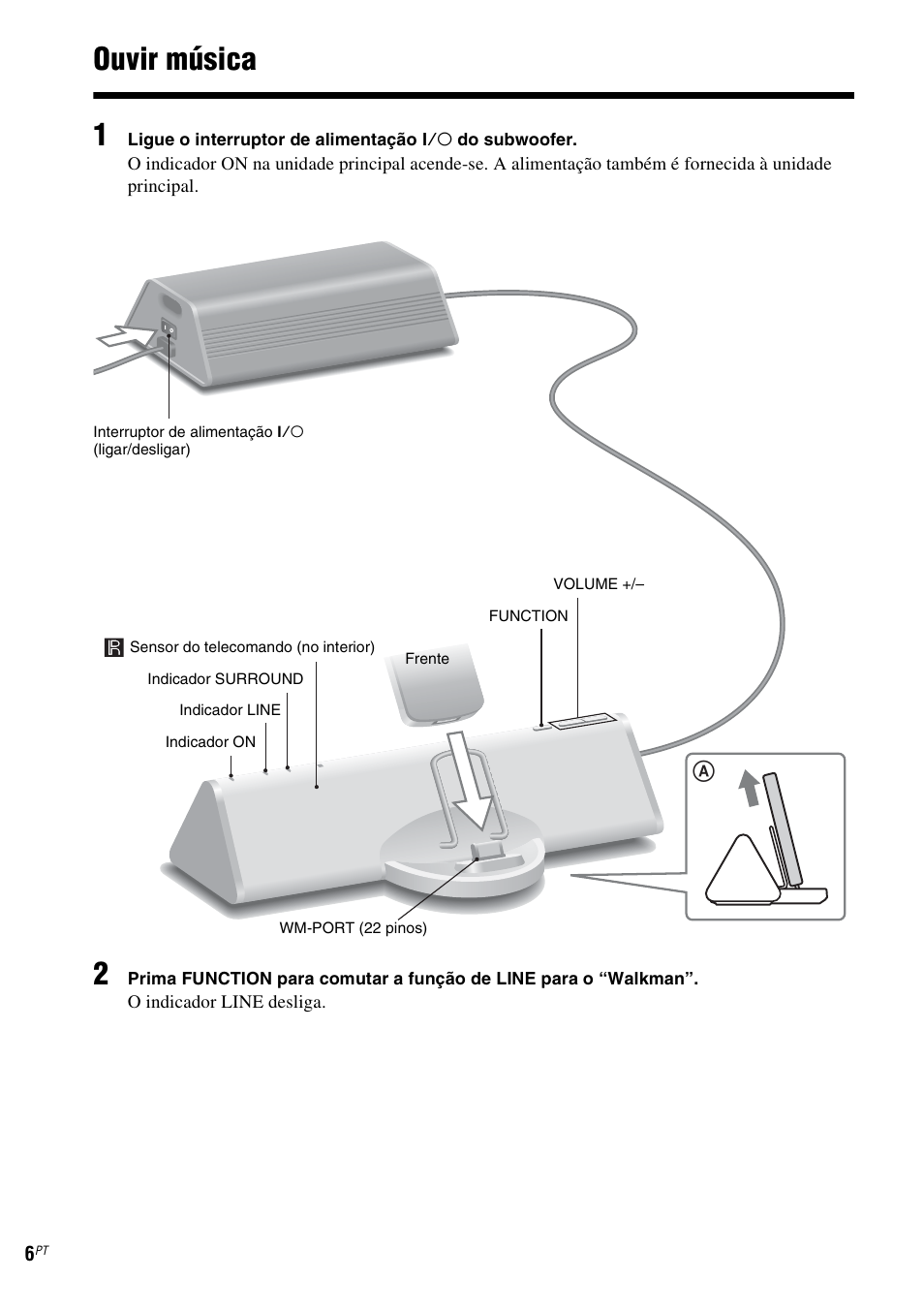 Ouvir música, Ouvir música 1 | Sony CPF-NW001 User Manual | Page 86 / 100