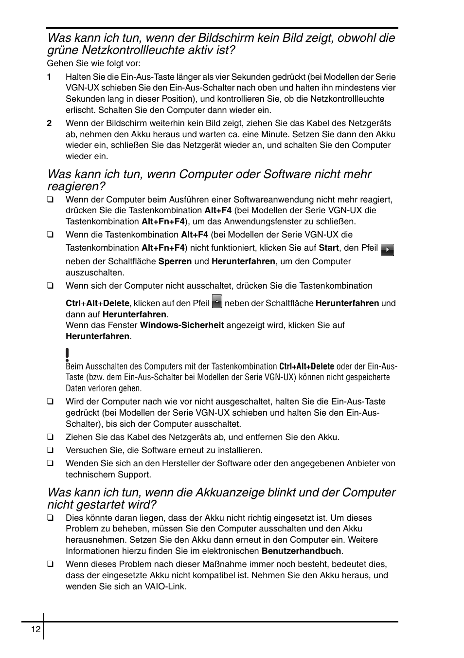 Sony VGN-SZ62WN User Manual | Page 14 / 40