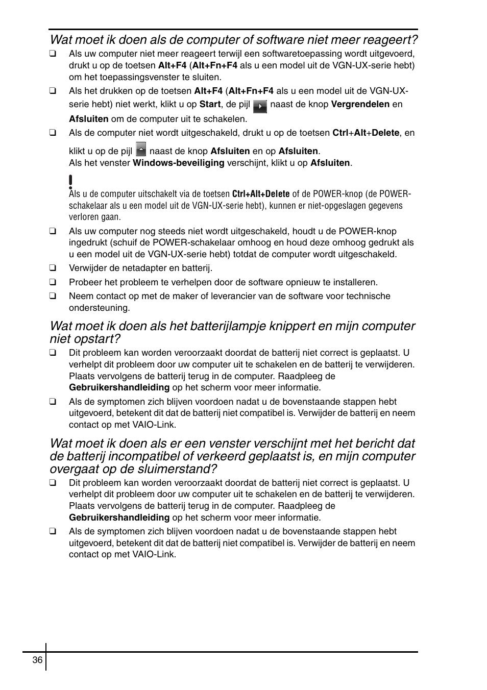 Sony VGN-SZ62WN User Manual | Page 38 / 40