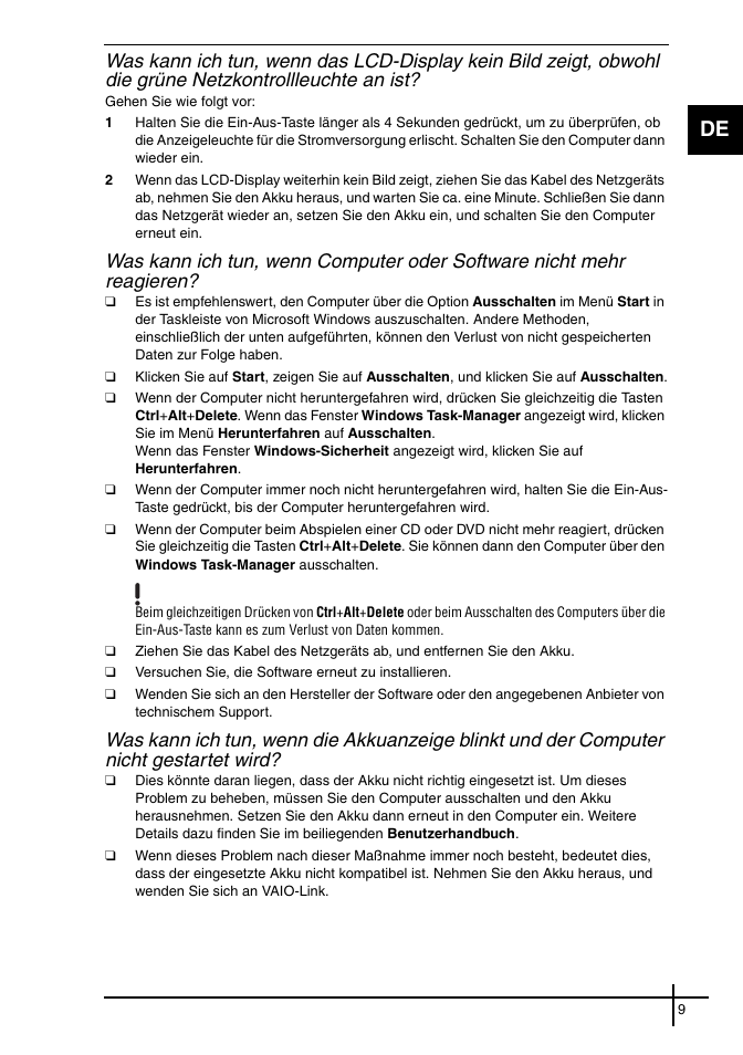 Sony VGN-FE31ZR User Manual | Page 11 / 40