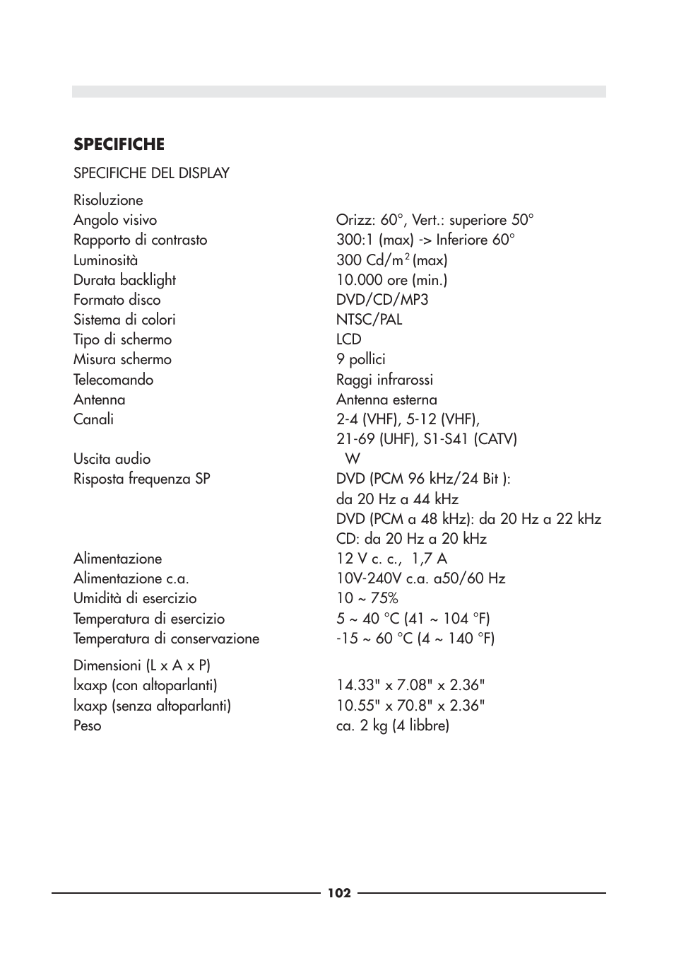 Audiovox D900 User Manual | Page 102 / 106