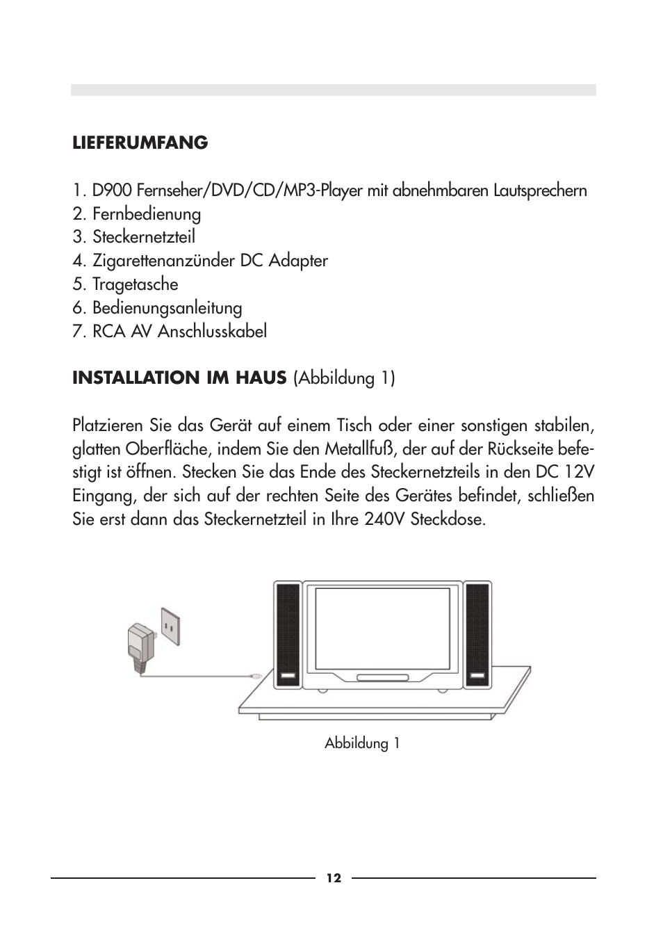 Audiovox D900 User Manual | Page 12 / 106
