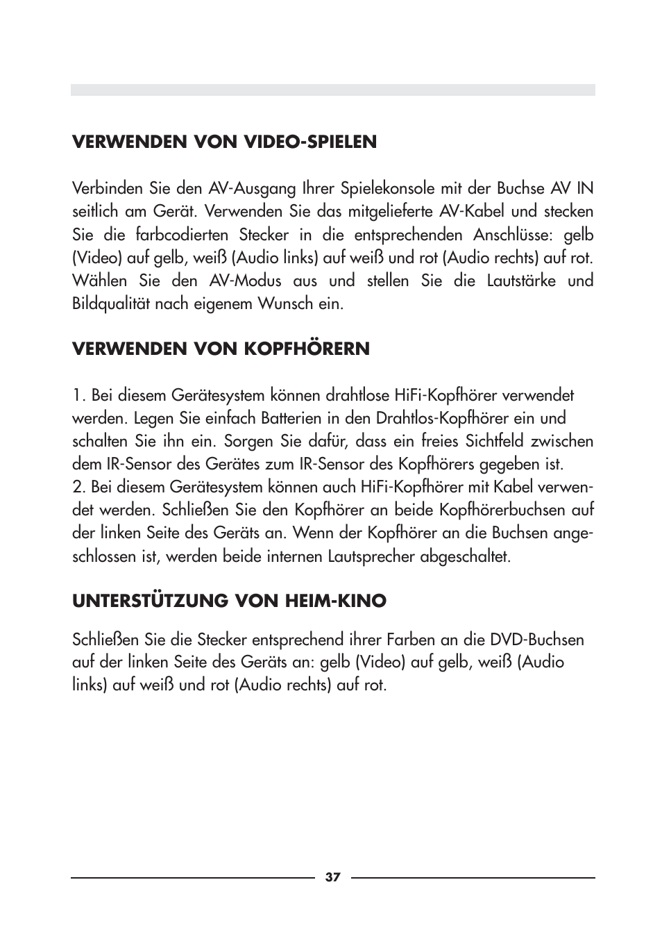 Audiovox D900 User Manual | Page 37 / 106
