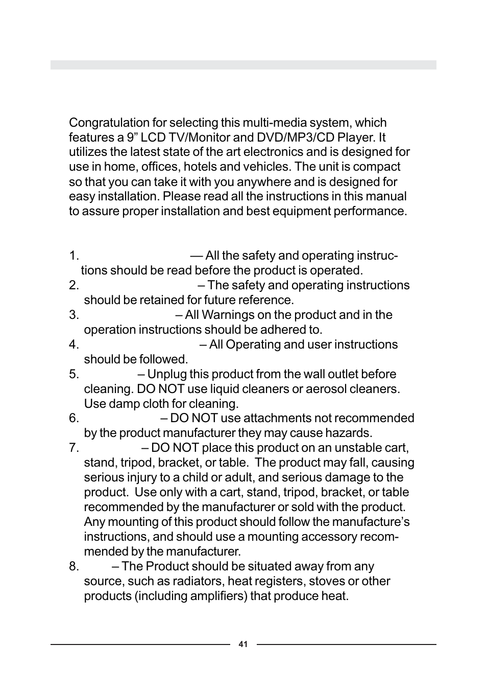 Audiovox D900 User Manual | Page 41 / 106