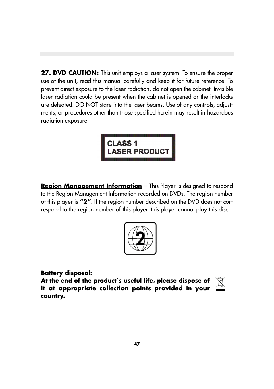 Audiovox D900 User Manual | Page 47 / 106