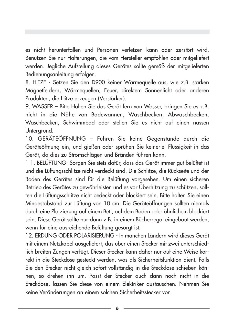 Audiovox D900 User Manual | Page 6 / 106