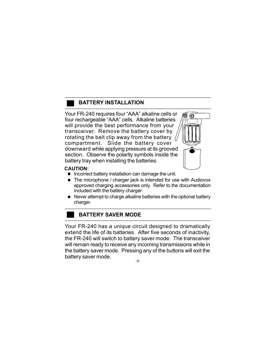 Audiovox FR-240 User Manual | Page 7 / 16