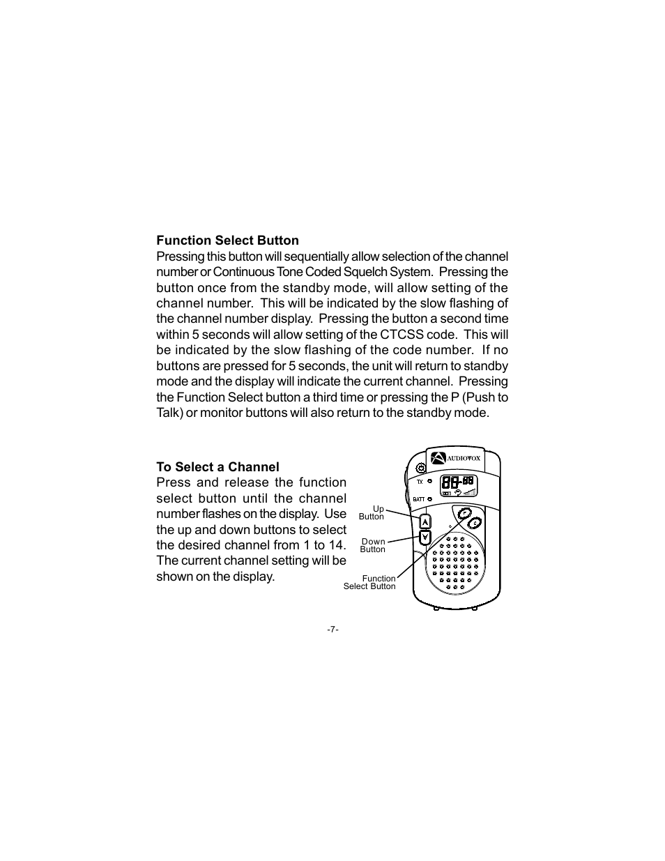 Audiovox FR-240 User Manual | Page 9 / 16
