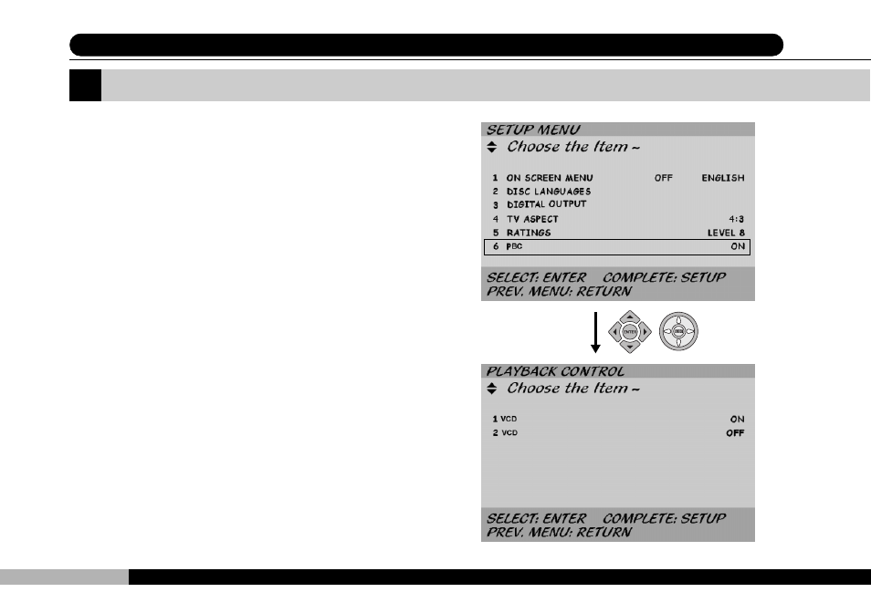 Vcd playback control | Audiovox PDVDNS User Manual | Page 56 / 87
