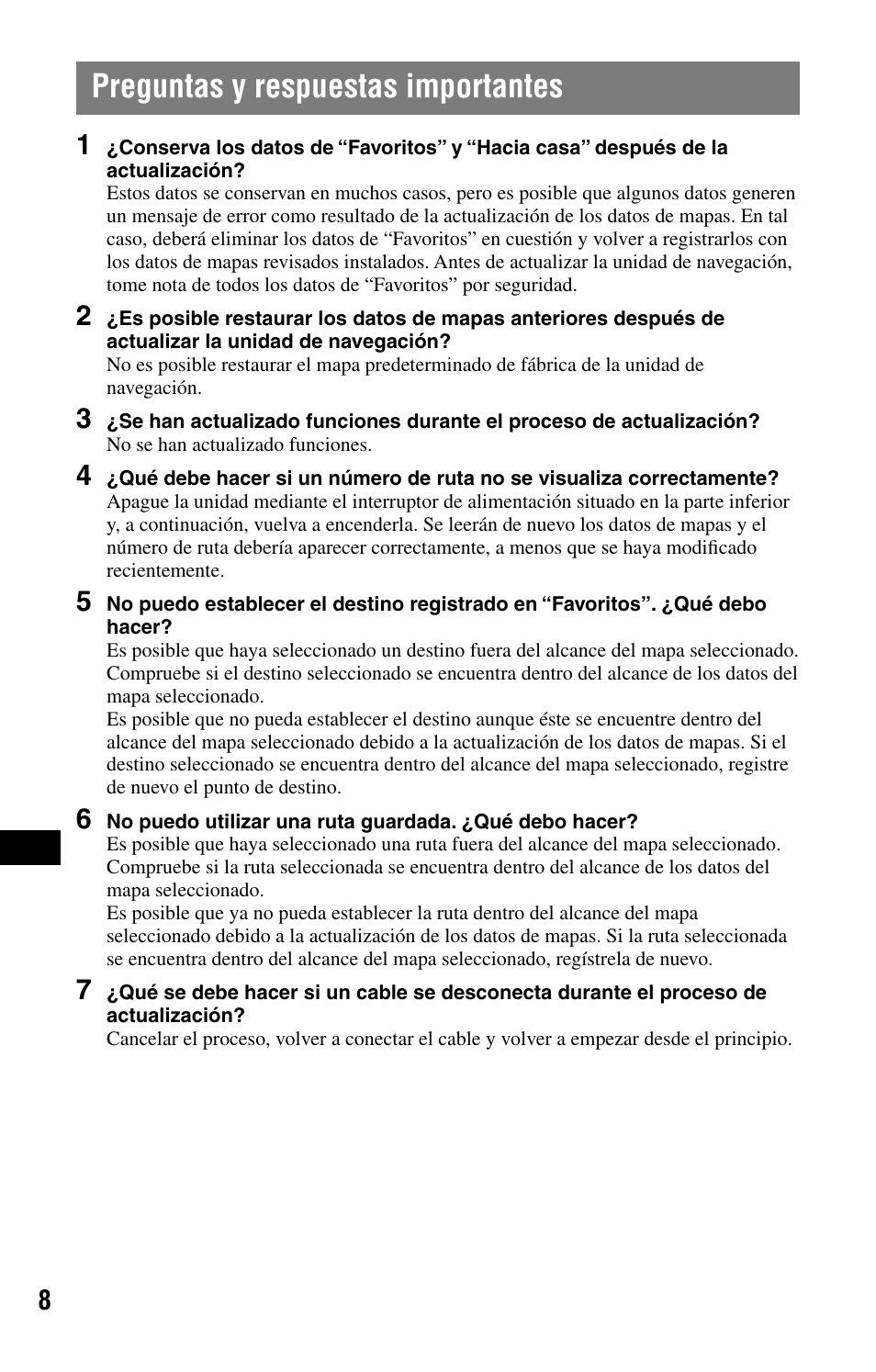 Preguntas y respuestas importantes | Sony NVD-U03E User Manual | Page 48 / 51