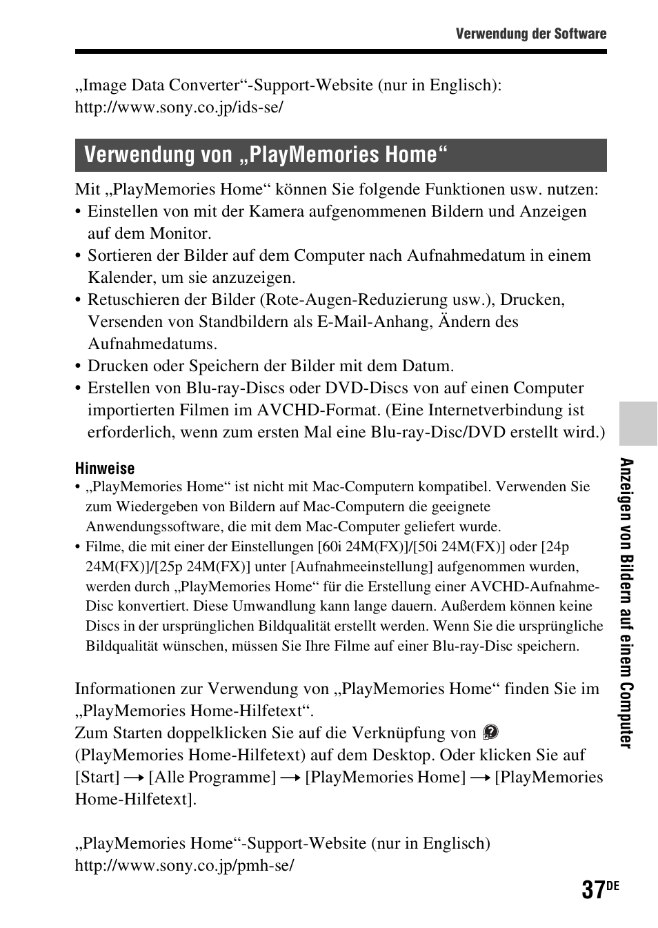 Sony SLT-A37 User Manual | Page 143 / 507