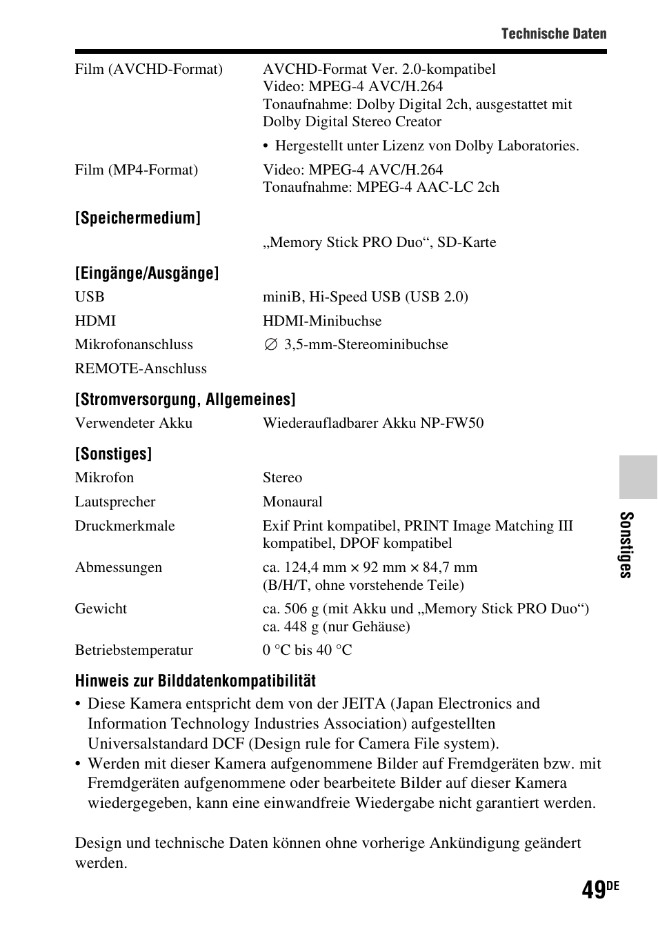 Sony SLT-A37 User Manual | Page 155 / 507