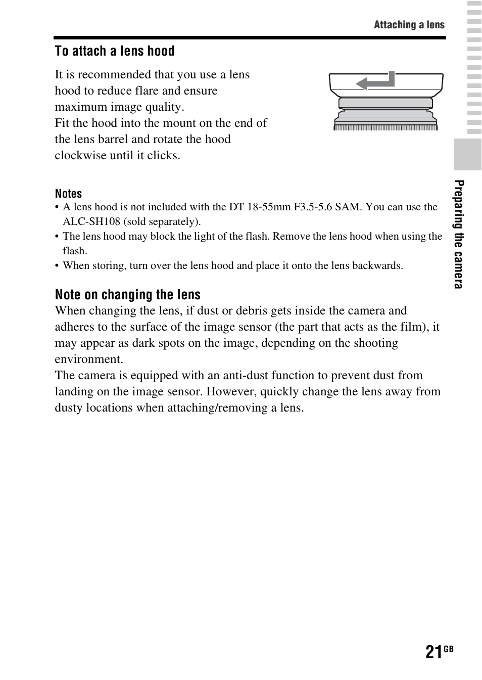 Sony SLT-A37 User Manual | Page 21 / 507